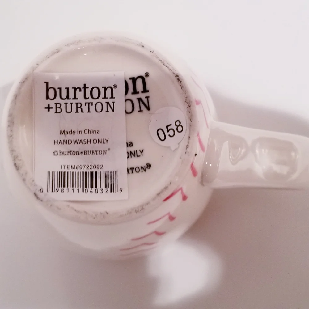 Burton Baseball Sports Mug Cup NEW NWT